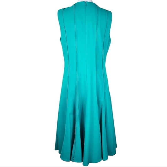 Calvin Klein Teal Fit & Flare Dress - Picture 2 of 7